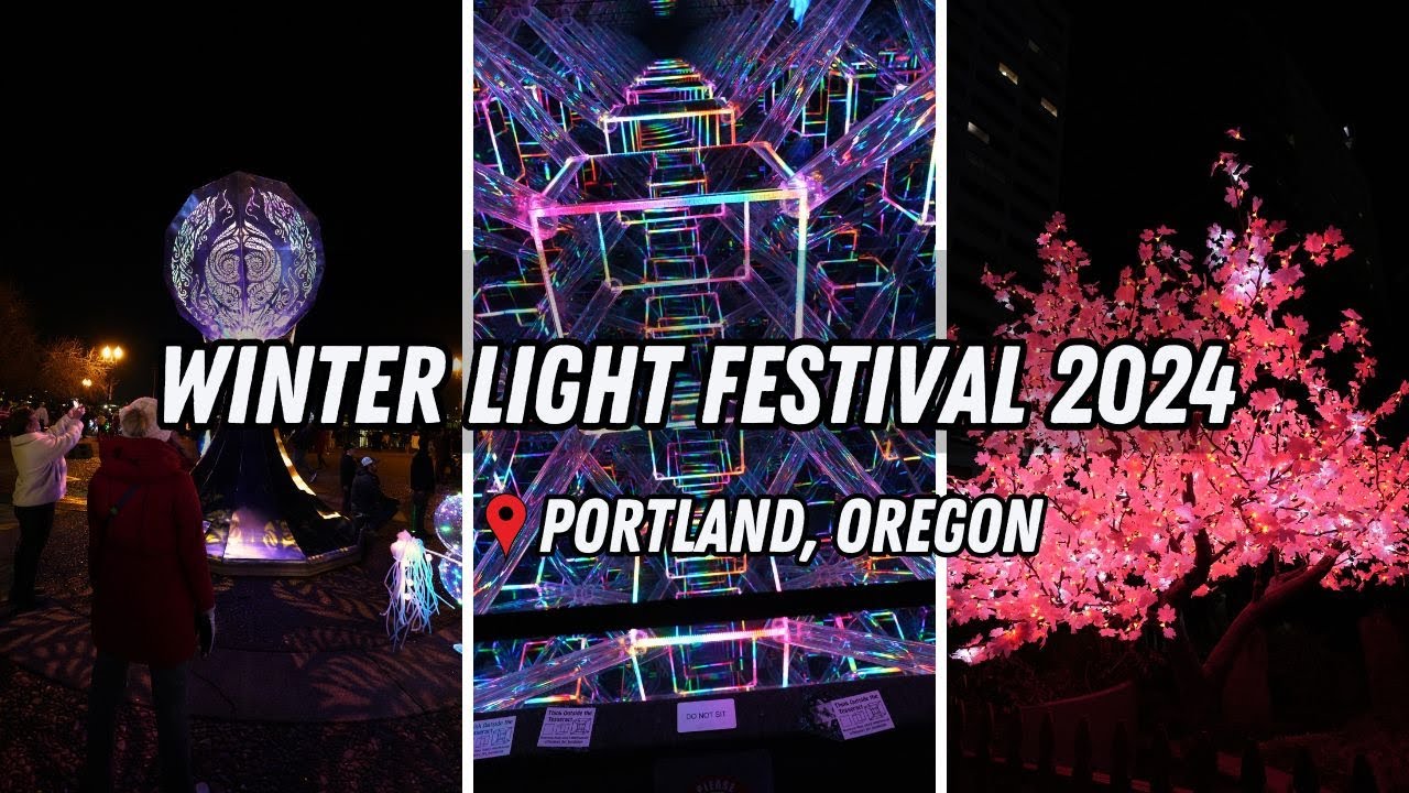 Lights Up the Night at Portland Winter Light Festival 2024