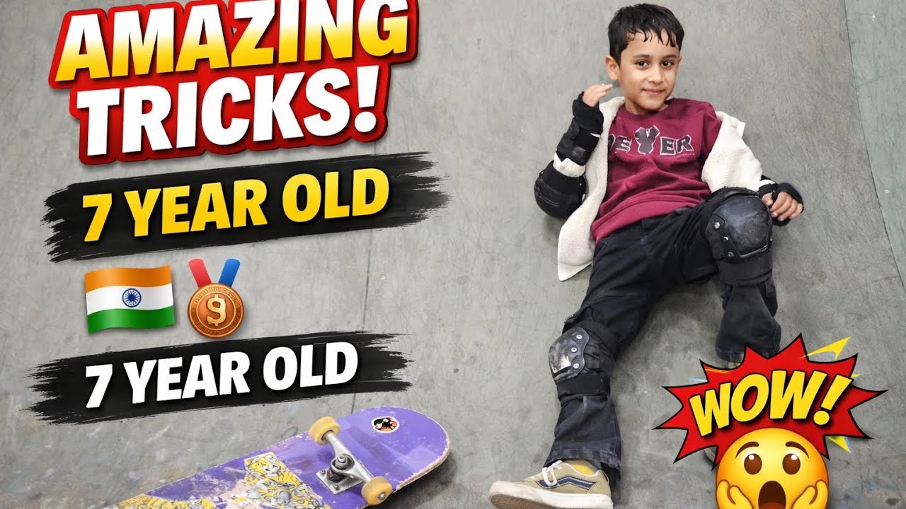 7 साल का Skateboarder Mahir 🔥 | Amazing Indian Skateboarding Talent 🇮🇳