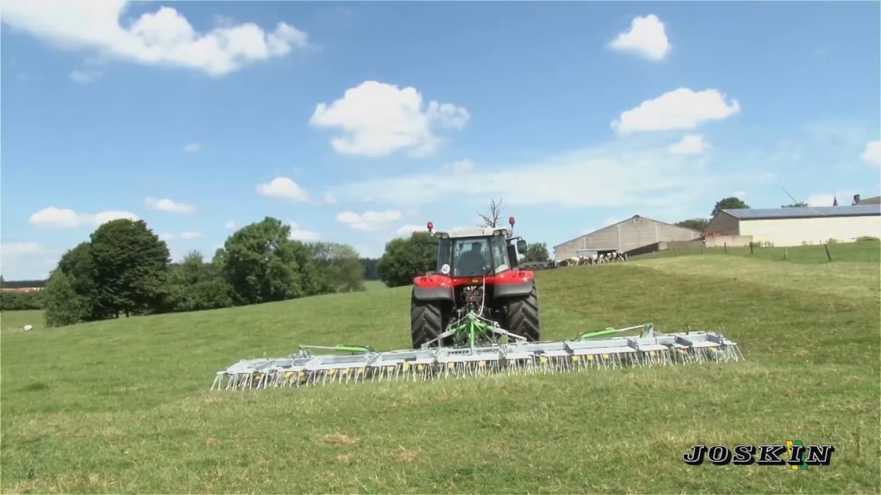 Joskin SCARIFLEX weidebeluchters,werkbreedte van 4,80 m tot 9,60 m Trekkerweb