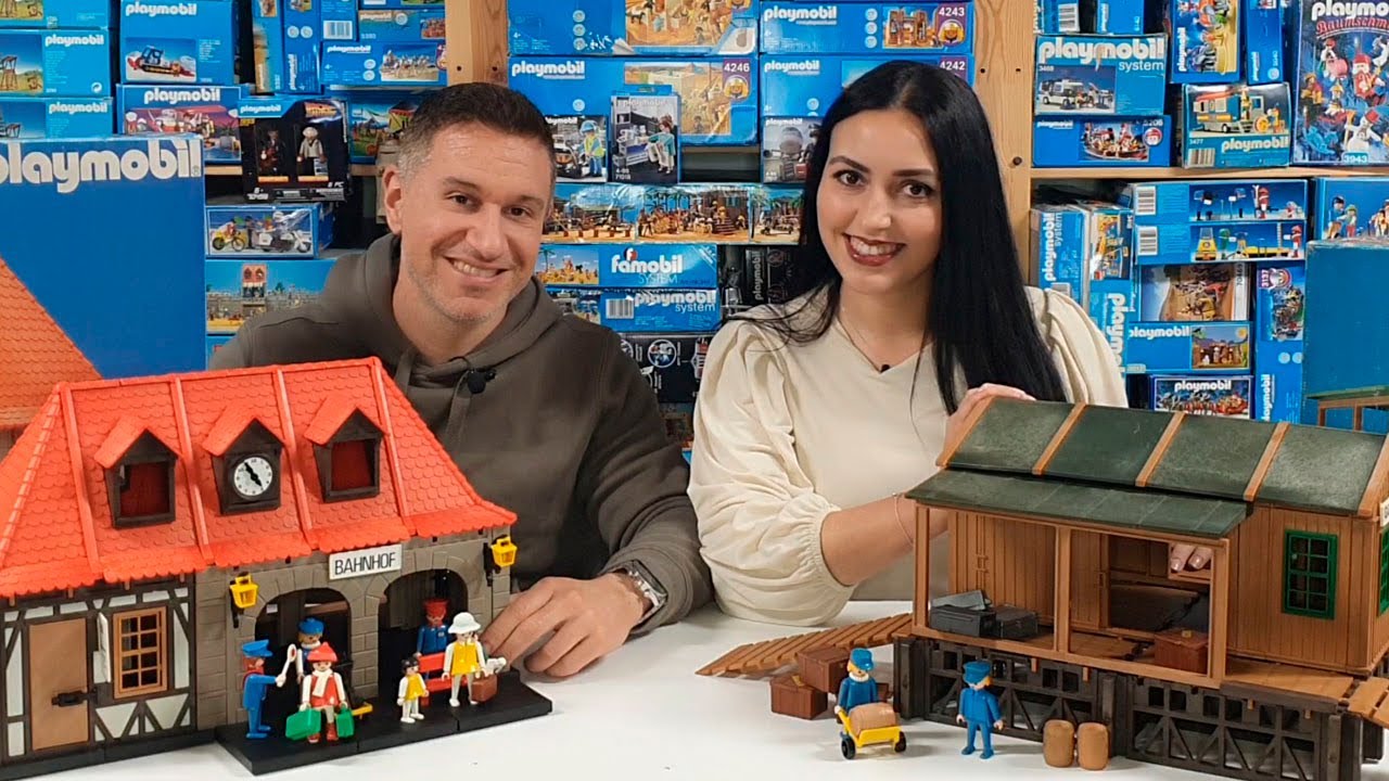 🚂❤️DOS REFERENCIAS MÍTICAS❤️🚂  La ESTACIÓN de TREN y el ALMACEN de PLAYMOBIL - Carype