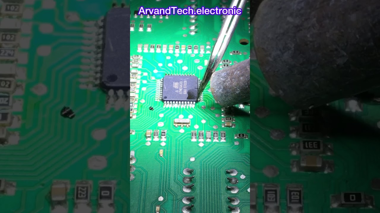 How to replace memory IC or Atmel Microcontrollers     #repair #engineering #electroindustrial