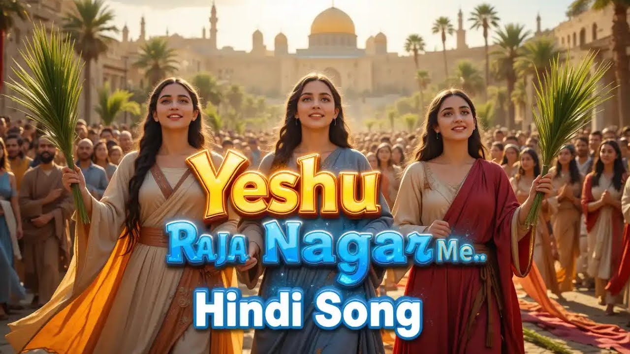 🌿 यीशु राजा नगर में आया | जय हो ओसन्ना | Palm Sunday Song | Hindi Christian Song 🌿 #palmsunday
