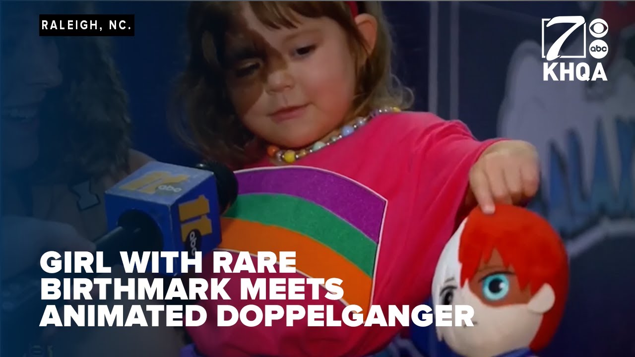 Northeast Missouri girl born with a rare birthmark meets her animated doppelganger