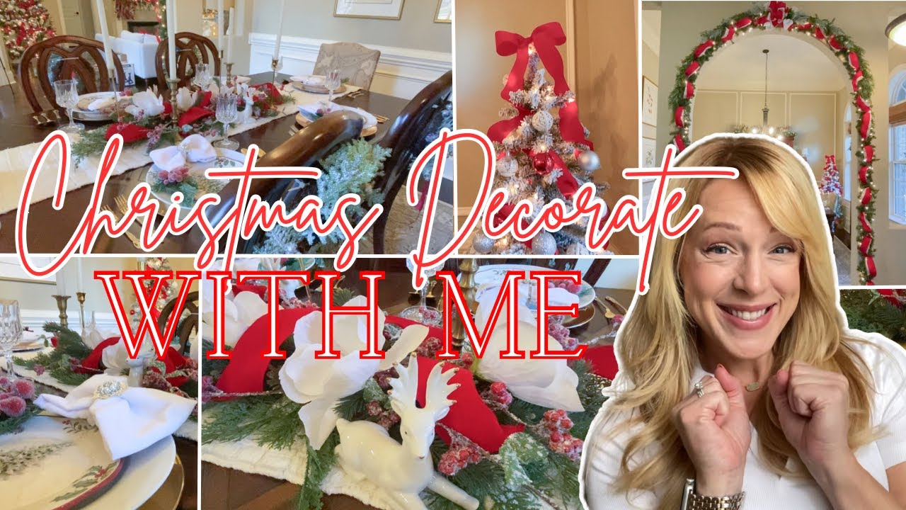Christmas Decorate With Me | Formal Dining Room | Traditional Christmas Decor | The Craf-T Home