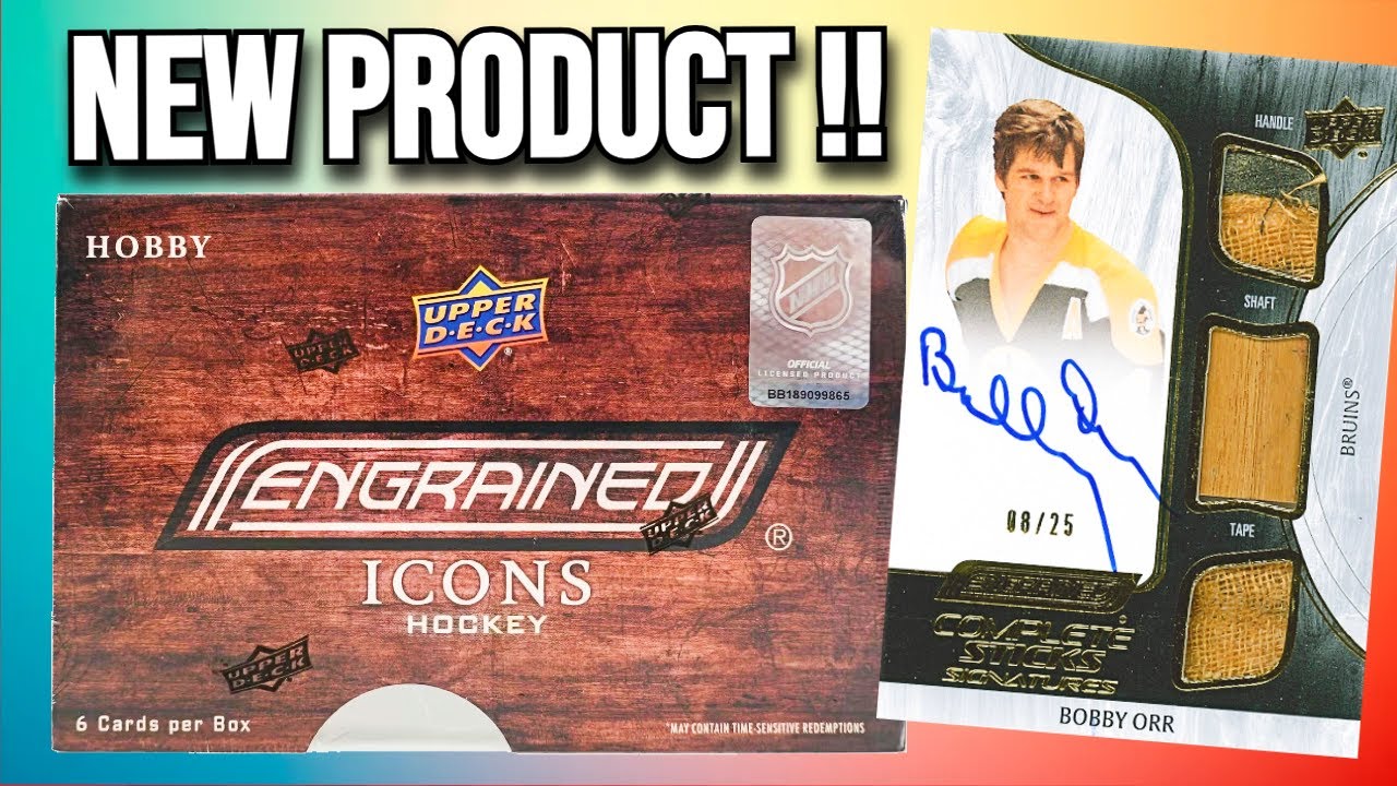 ЛЕГЕНДЫ!! Распаковка коллекционного хоккейного бокса Upper Deck Engrained Icons сезона 2024-25!!