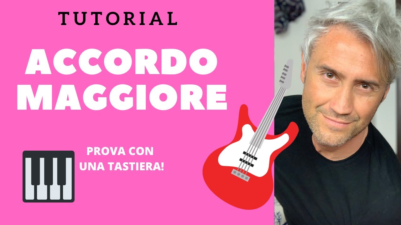come si suona un ACCORDO MAGGIORE partendo da un qualsiasi tasto? tutorial pianoforte