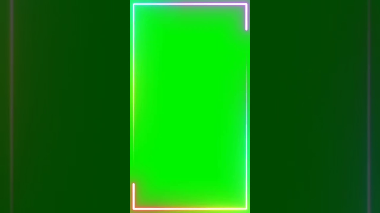 #shorts neon light frame green screen video No Copyright #greenscreen #nocopyright #neon #shorts