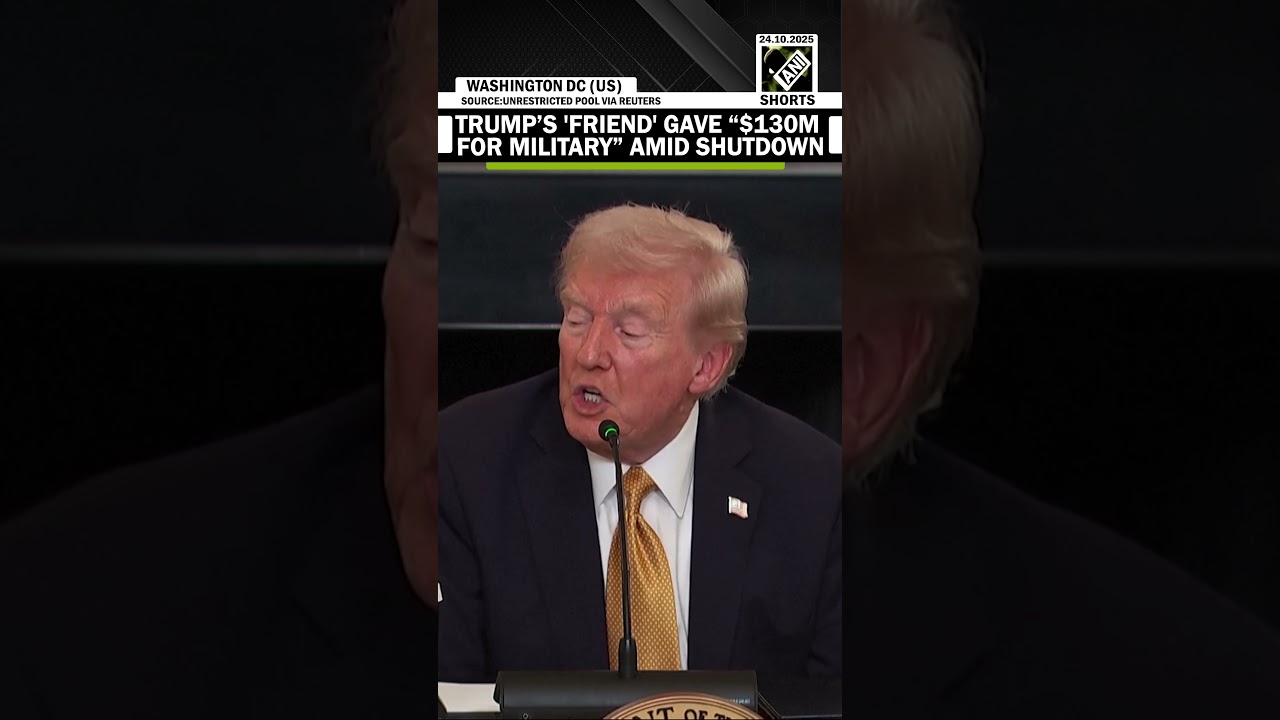 President Trump says private donor gave $130 million to cover military pay during shutdown