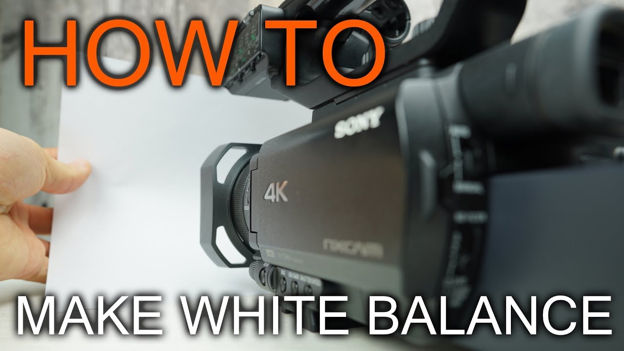 How to set White Balanc WB witch Sony Camcorder NX80