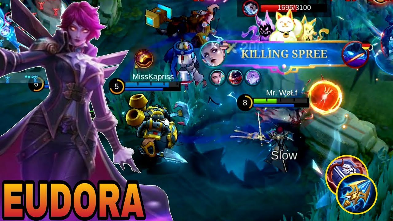 100% UNLIMITED FIRST SKILL WITH THIS BUILD ON REVAMP EUDORA! SEASON SKIN GAMEPLAY | Mobile Legends