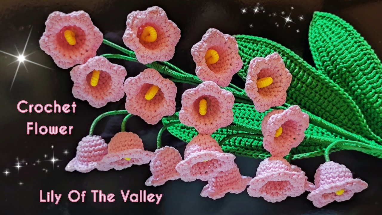Cara Membuat Bunga Rajut Bakung Lembah (Park 1) || Crochet Flower Lily Of The Valley 💐 ||