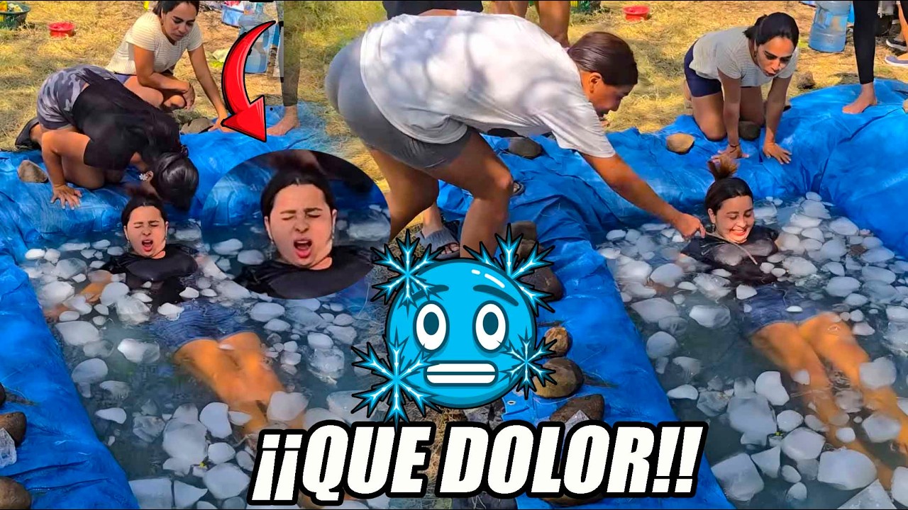 Se le salió un aire del dolor a Yamileth en el hielo.