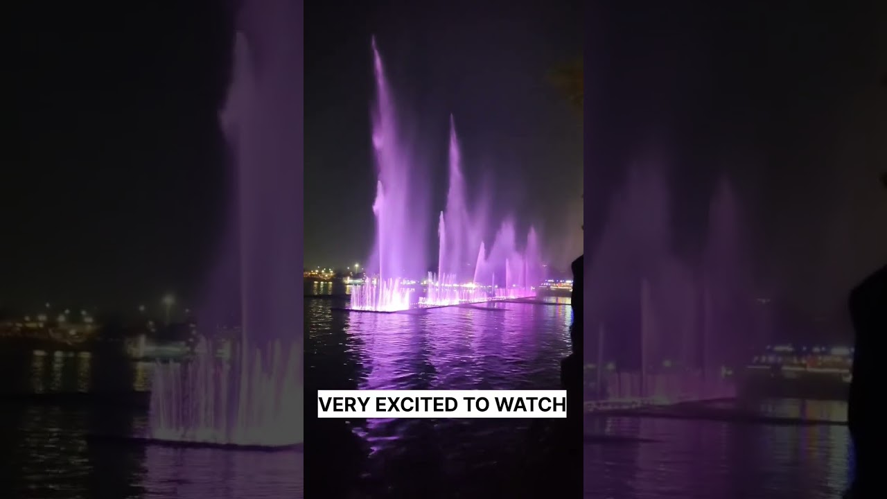 India's longest musical fountain in Hyderabad|| hussian Sagar || 🔥💫#hyderabadi #tankbund