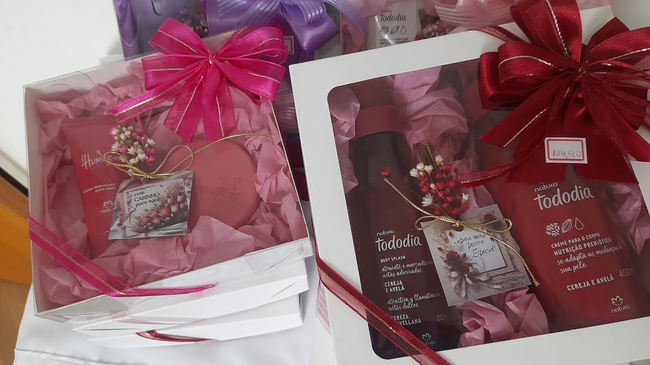 Presentes femininos na caixa visor - NATAL E DIA A DIA 