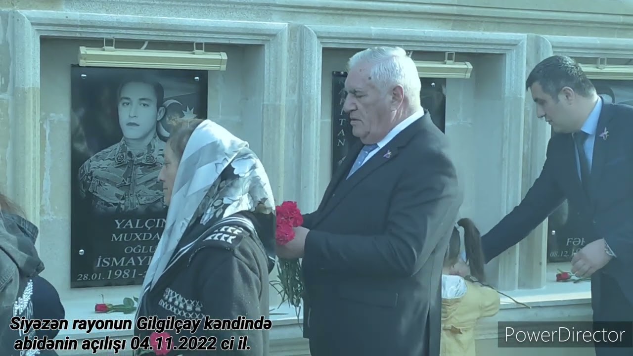 Siyəzən rayonun Gilgilçay kəndində abidənin açılışı 04.11.2022 ci il.