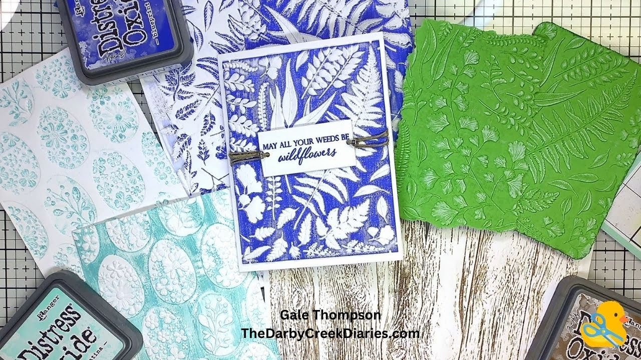 Exploring 3D Embossing Folders + Make A Faux Sun Print!!