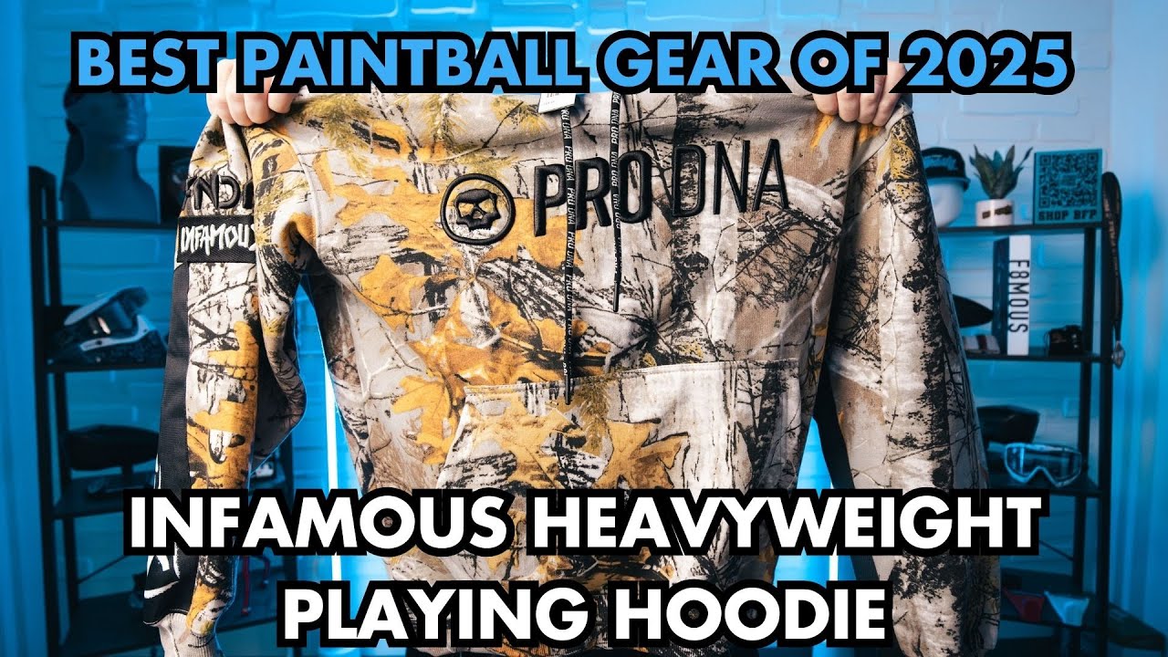 Лучшее снаряжение для пейнтбола 2025 года | Толстовка Infamous Pro DNA Heavyweight Playing Hoodie...