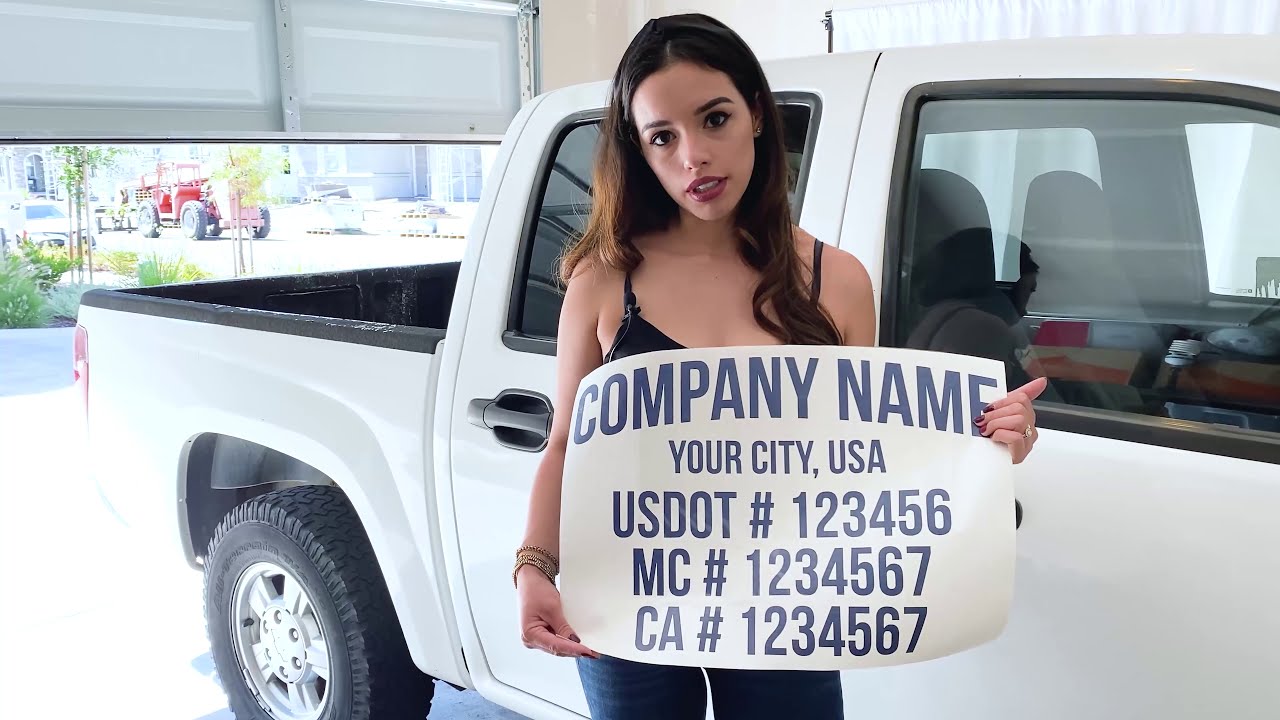 Important Information for Displaying Your USDOT, MC, CA & GVW Regulation Numbers Decal Stickers