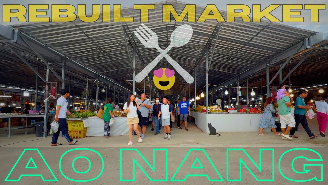 My new FAVORITE Market - near Macro Supermarket - Ao Nang Krabi Thailand