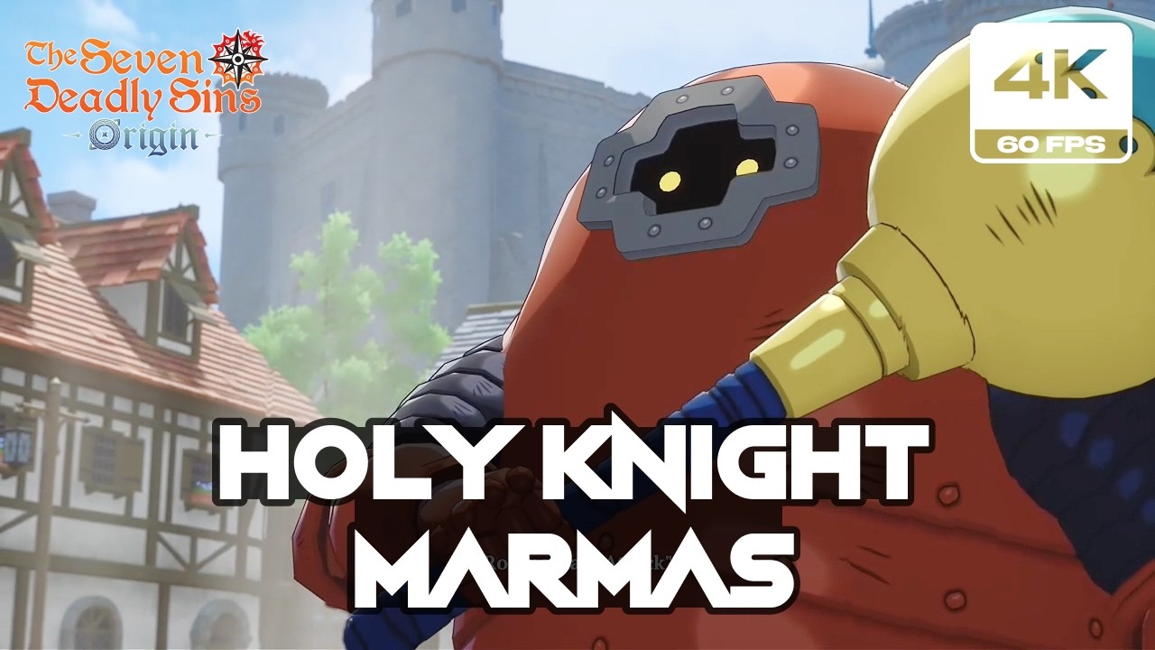 The Seven Deadly Sins Origin - Holy Knight Marmas Boss Fight (4K 60FPS)