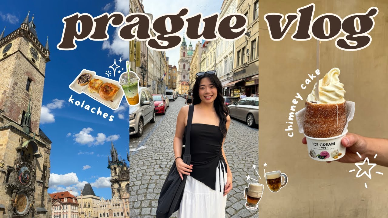 prague vlog 🇨🇿 astronomical clock, prague castle, traditional czech foods, weekend trip