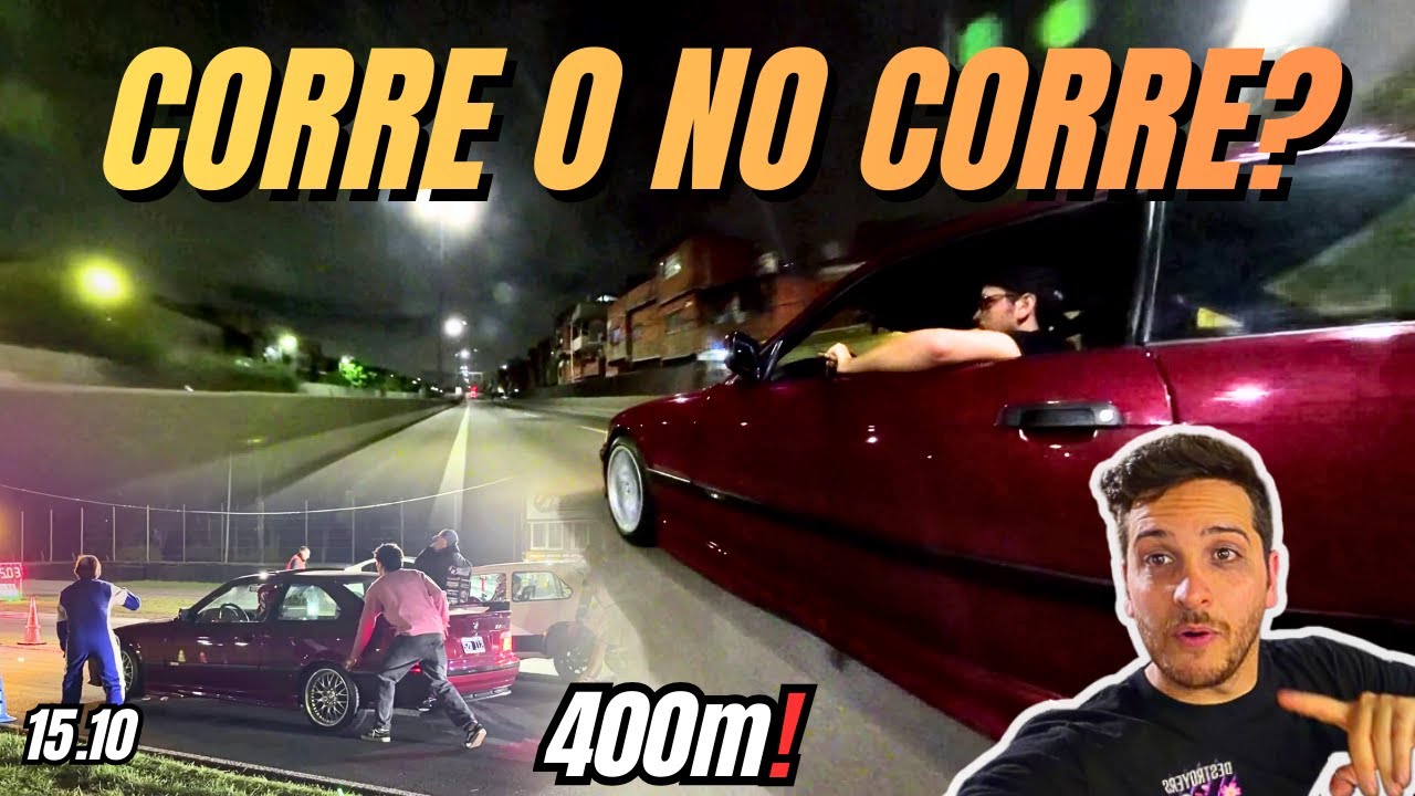 Así le fue al BMW E36 en el CUARTO DE MILLA (400m) 😳!! / MI GEMELO!!