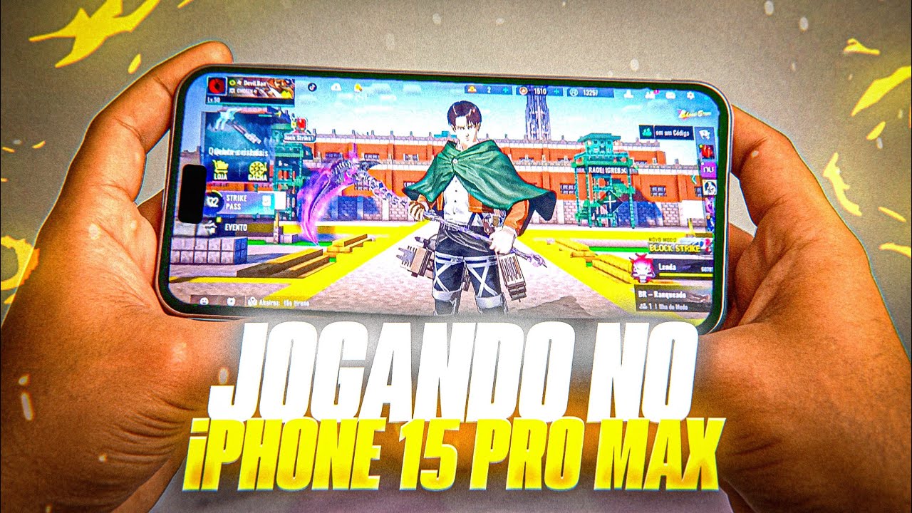 📱🍎JOGANDO BLOOD STRIKE EM UM IPHONE 15 PRO MAX 🍎📱