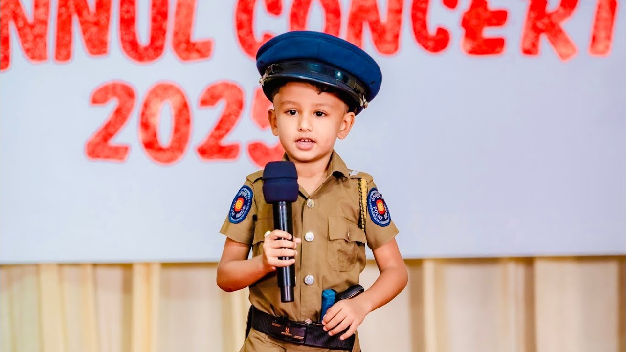 Police Fancy Dress Speech | Little Wonder Preschool|Annual concert-2025