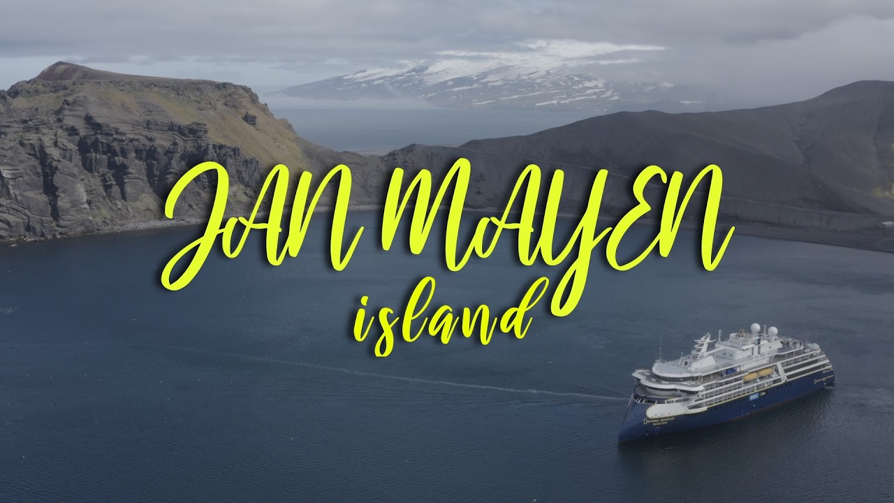 Jan Mayen Island. Wyspa Jan Mayen (Relaxing Drone Footage).