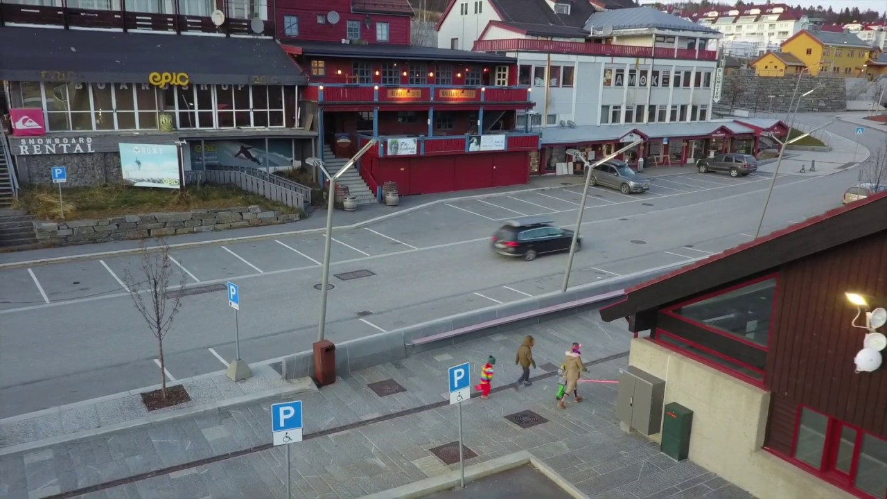 Norway -Geilo - Geilojordet  2019.11 drone 4k - Norwegia tor narciarski