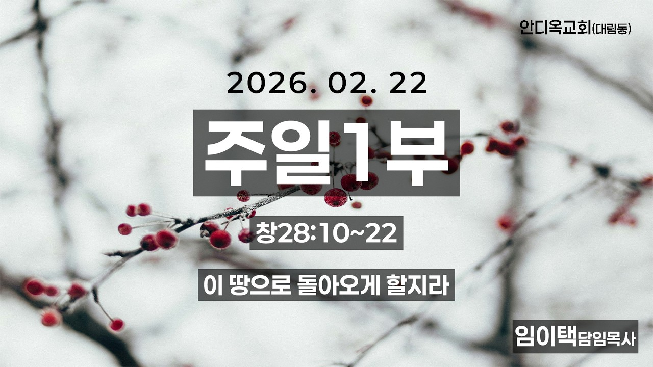 2026년 02월 22일 주일1부