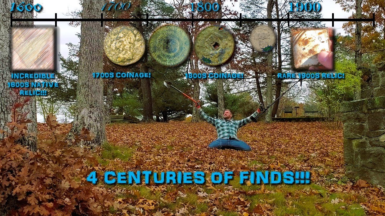 4 centuries of Incredible coins and relics unearthed metal detecting New England!!!