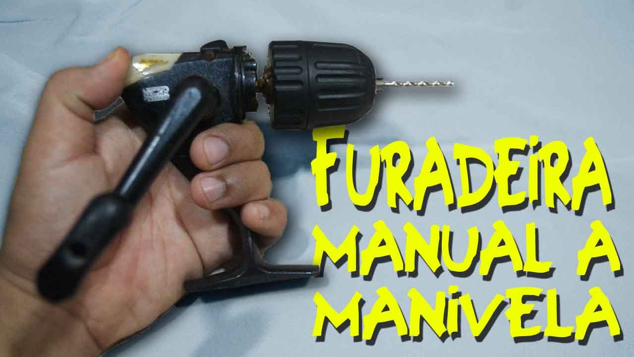 Como fazer furadeira manual a manivela!(Arco de pua)