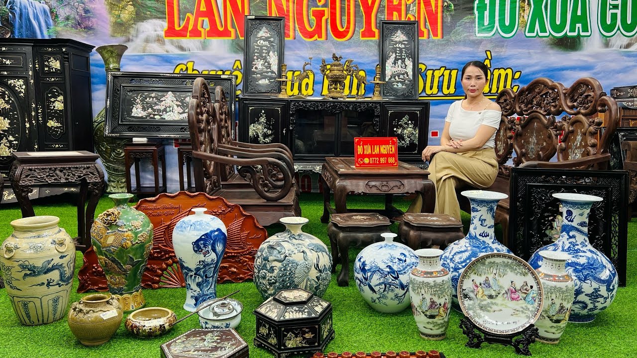 Bộ Phượng Hồng thủ công - Lan Nguyễn 9/3 báo giá lô đồ Đồng Gốm Gỗ đa dạng | Đồ Xưa Mekong