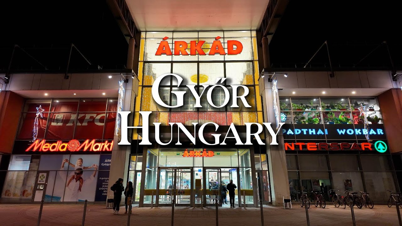 Experience The Magic Of Árkád Shopping Mall In Győr! 4K