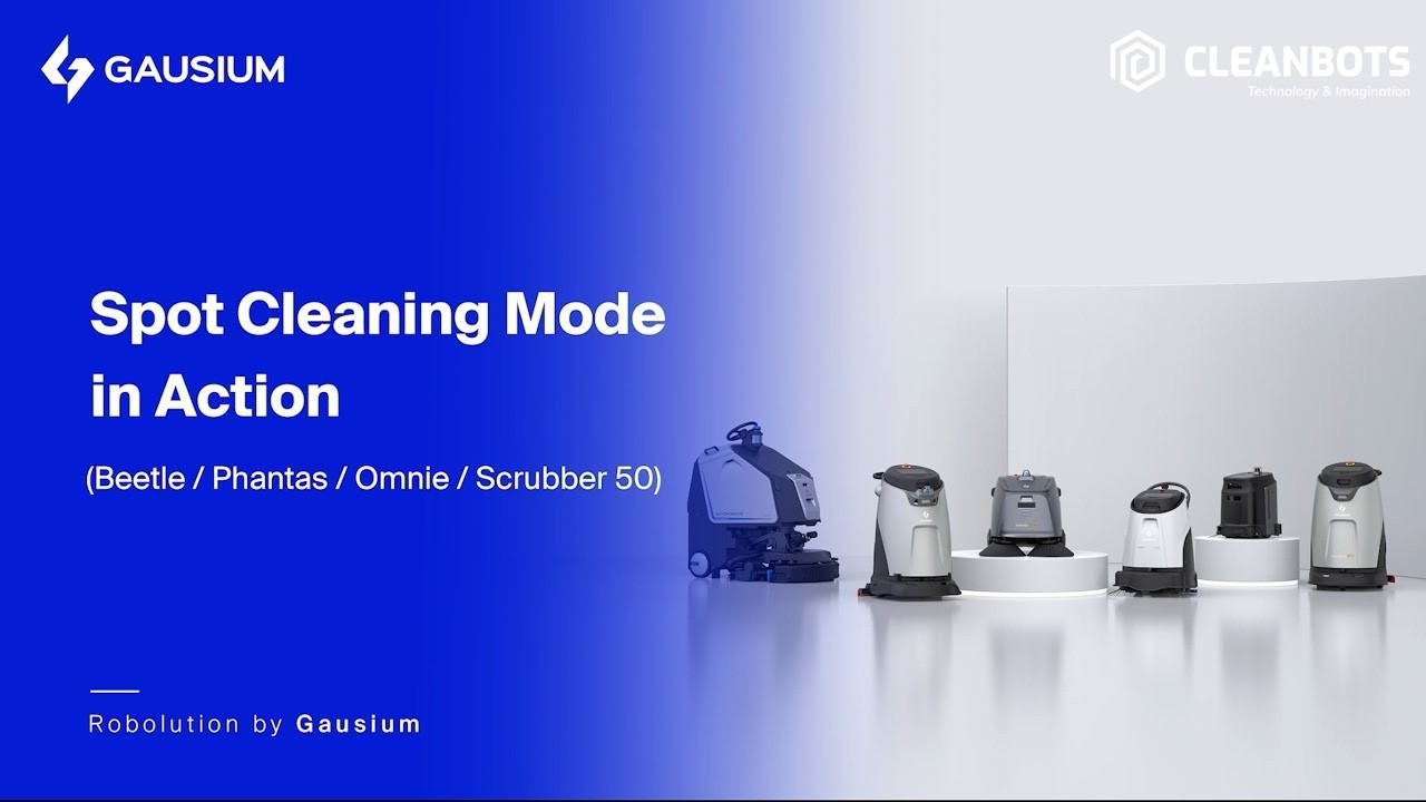 Cleanbots | Limpeza Pontual com IA : Beetle, Phantas, Omnie e Scrubber 50 | Gausium Robotics