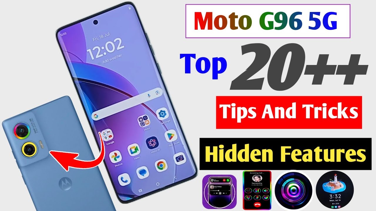 Moto G96 5G Tips and Tricks / moto g96 top 20+ hidden features / moto g96 hidden feature