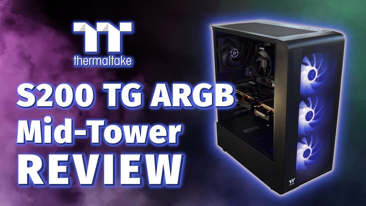 Thermaltake S200 TG ARGB: A Mid-Tower PC Case with a Mesh Front & Three ARGB Fans