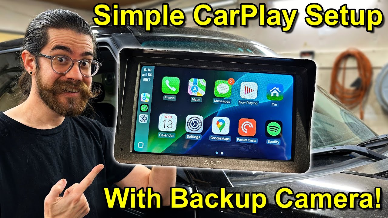 SIMPLE CarPlay + Backup Camera! Alxum 7