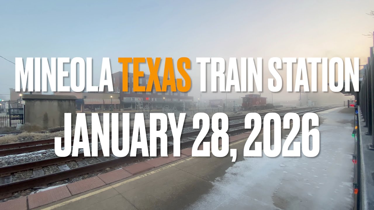 Mineola Texas Train Station Camera4 January 28, 2026 4K 30fps