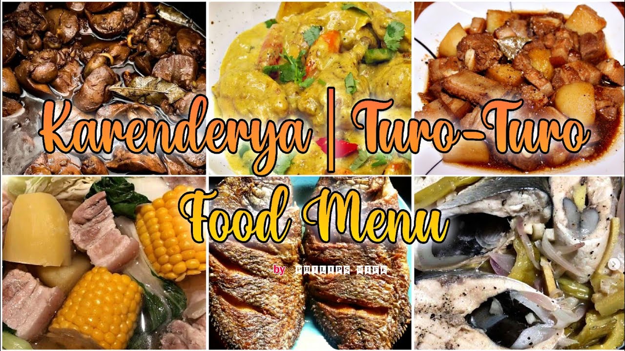 ᥫ᭡TURO-TURO | CARENDERIA FAMOUS FOOD MENU🤤