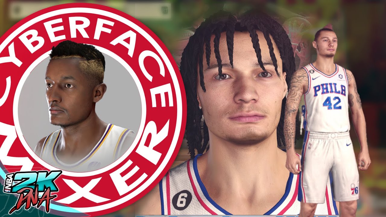 Cyber ​​Face Mixer - Тестирование причесок/татуировок - NBA 2K23 PC