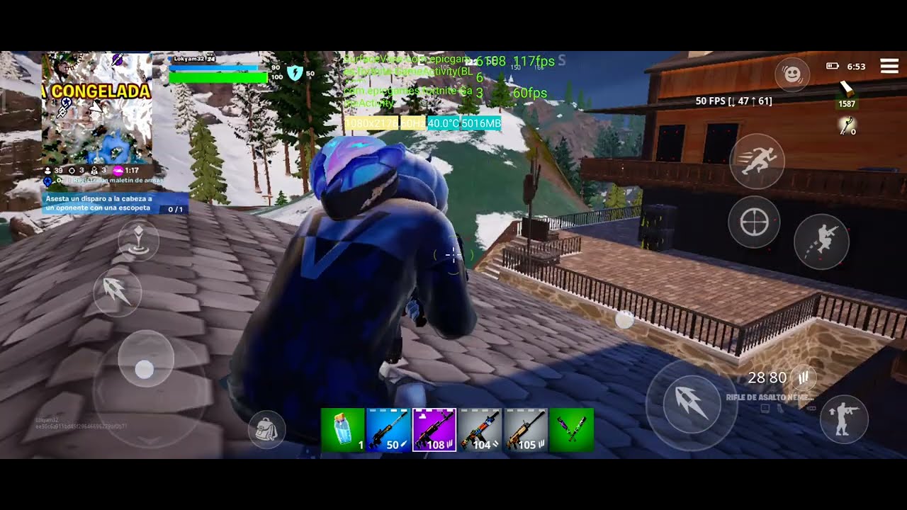 Poco F5 HyperOS gaming test Fortnite, Max Settings.