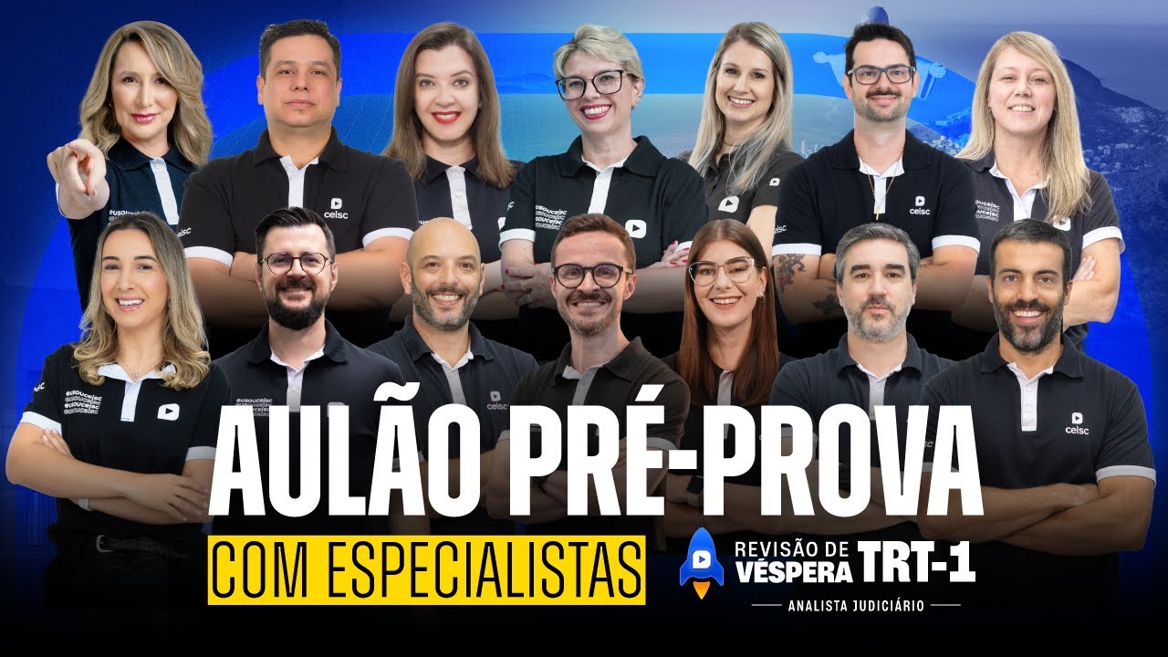 Concurso TRT-1 (RJ) | Revisão de Véspera | Analista Judiciário - Área Judiciária