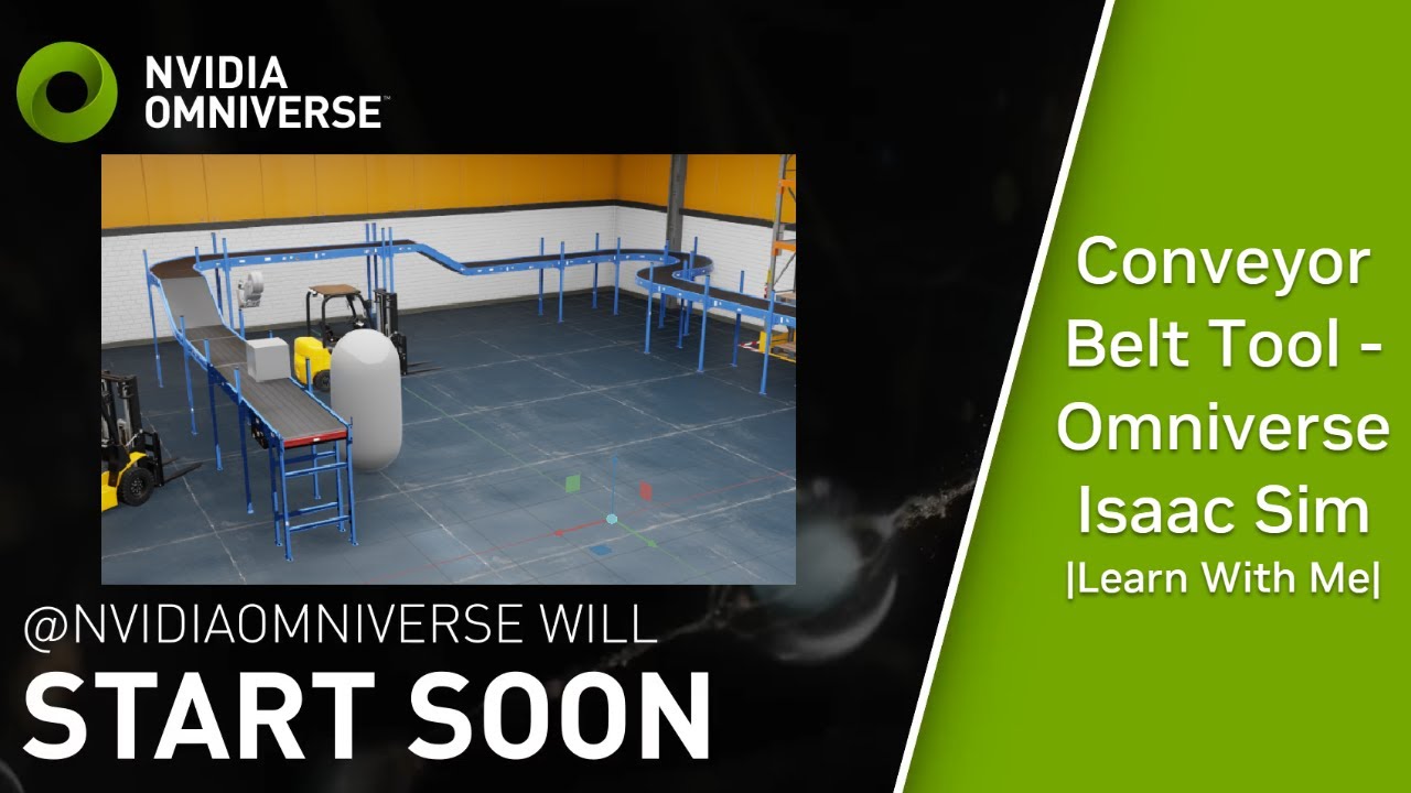 Настройка инструмента «Конвейерная лента» в Omniverse. Айзек Сим | Learn With Me