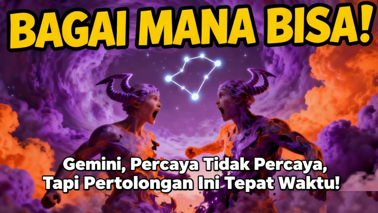 Gemini♊ Percaya Tidak Percaya, Tapi Pertolongan Ini Tepat Waktu - Hari Ini Januari 2026