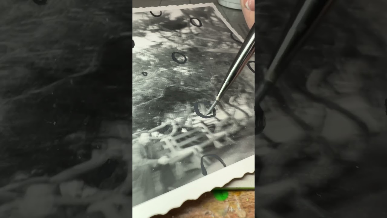 Photoshop IRL 🌧️ #artprocess #painting #contemporaryart