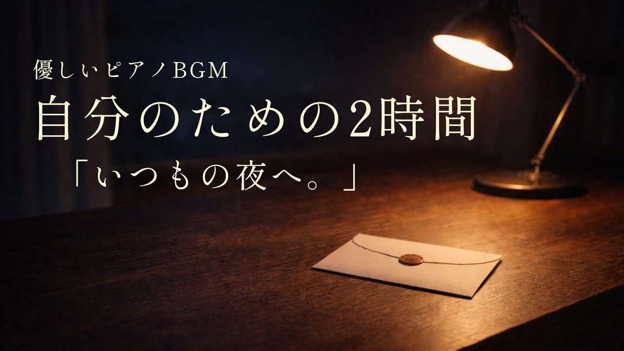 夜にだけ、本音がこぼれる｜静かな夜のBGM・作業用・睡眠用#睡眠用BGM#深い眠り#不眠#ピアノBGM#癒し音楽#睡眠 #DeepSleep#RelaxingMusic#ValentineNight