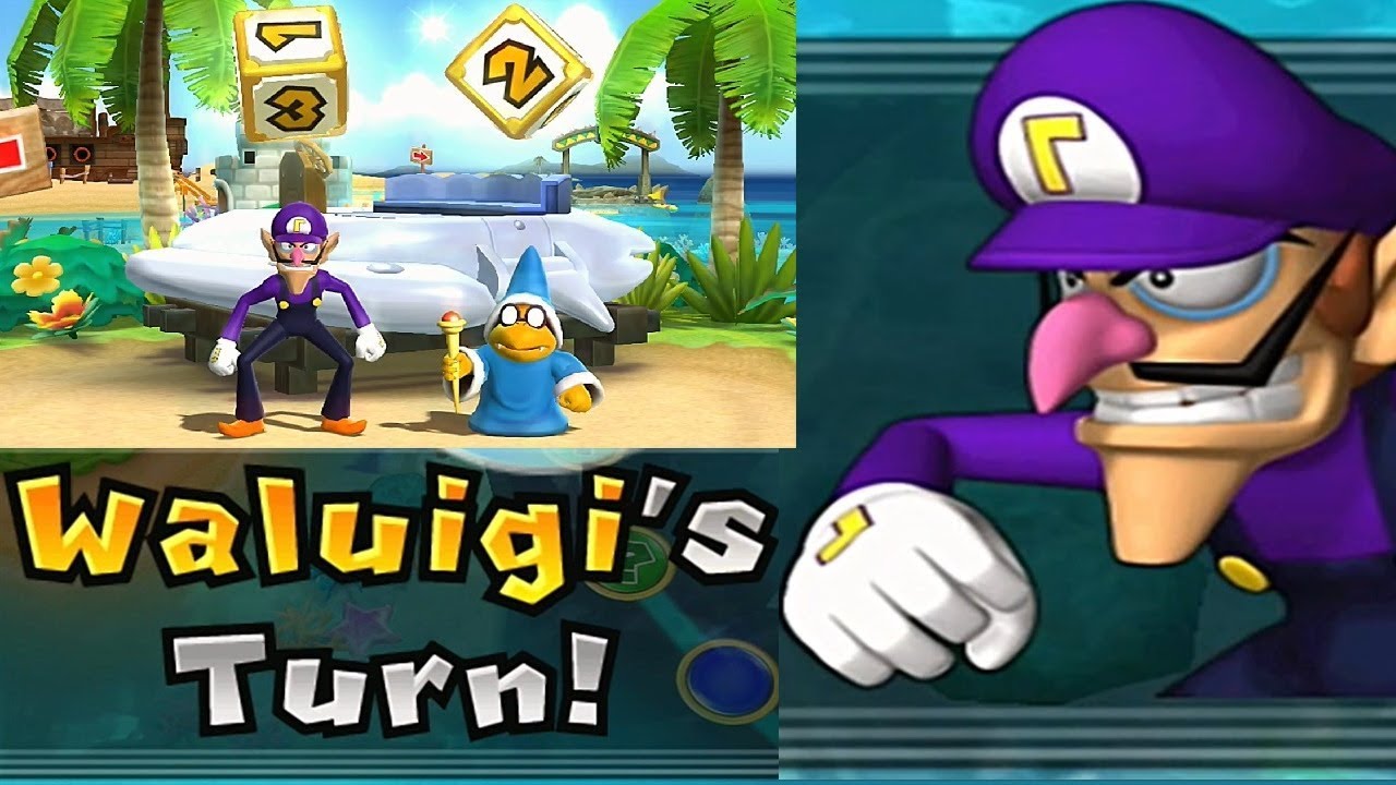 Mario Party 9◆Solo Mode #178 Waluigi◆Blooper Beach