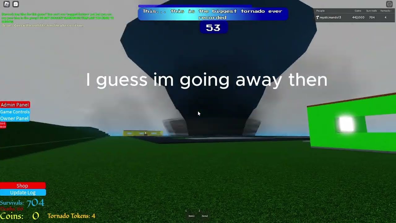 My Tornado Alley Game  but I revamped the game... again... (Mystic Tornado Alley) - Roblox